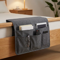 metaventria™ Linen Bedside Pocket Organizer